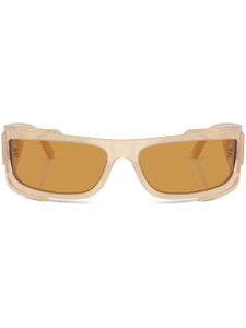 Versace Eyewear lunettes de soleil à monture rectangulaire - Marron