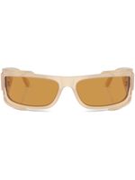 Versace Eyewear lunettes de soleil à monture rectangulaire - Marron