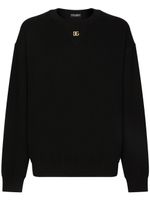 Dolce & Gabbana pull en cachemire à logo DG - Noir