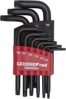 Gedore Red Torx sleutelset (T10 50) kort 9 delig