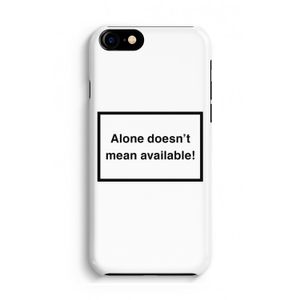 Alone: iPhone 8 Volledig Geprint Hoesje