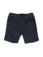 Fay Kids short à patch logo - Bleu