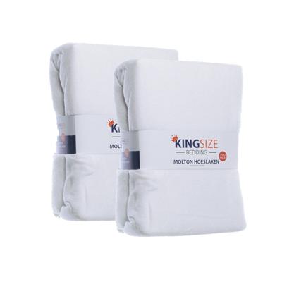 Luna Bedding 2-PACK Kingsize Molton Hoeslakens 80/90 x 200 cm