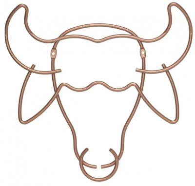 Metaltex wandkapstok Safari Buffel 34 x