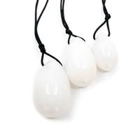 Yoni Ei Set Witte Jade - set van 3