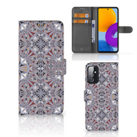 Samsung Galaxy M52 Bookcase Flower Tiles - thumbnail