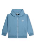 Dkny Kids hoodie à logo imprimé - Bleu