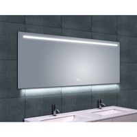 Ambi+ Condensvrije Spiegel 160X60 cm Met Led Verlichting Aqua Splash - thumbnail