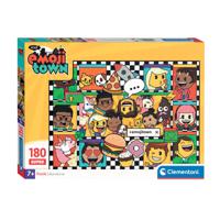 Clementoni Legpuzzel Super Color Emoji Town, 180st. - thumbnail