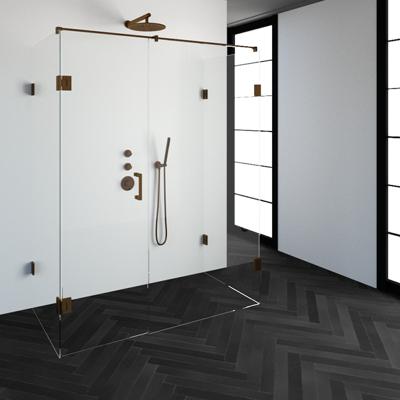 Sanituba Complete Profielloze Douchecabine XL 160x80cm koper Sanituba Complete Profielloze Douchecabine XL 160x80cm koper