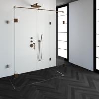 Sanituba Complete Profielloze Douchecabine XL 160x80cm koper