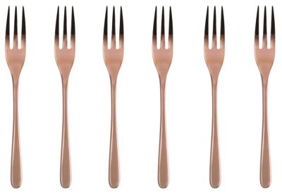 Sambonet gebaksvorkjes Taste koper set van 6