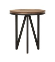 DTP Home Bijzettafel Odeon Teakhout, 40cm - Bruin - Rond - thumbnail