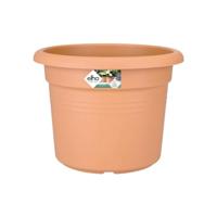 Elho Green Basics Cilinder 40 - Bloempot voor Buiten - Ø 38.8 x H 30.0 cm - Mild Terra
