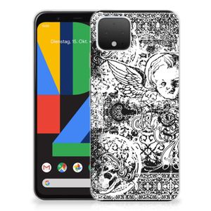 Silicone Back Case Google Pixel 4 Skulls Angel