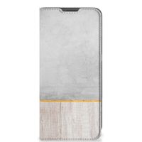 OnePlus 10 Pro Book Wallet Case Wood Concrete - thumbnail