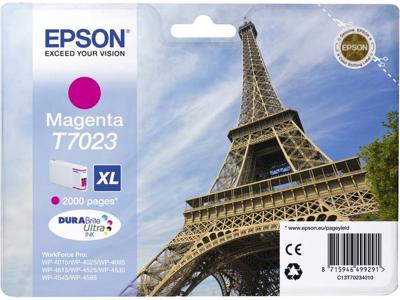 Epson - T7023 XL - Inktcartridge Magenta / Rood