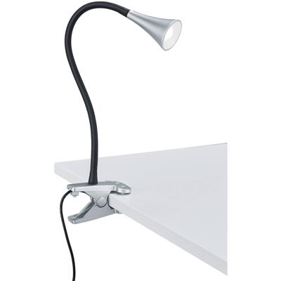 LED Klemlamp - Trion Vipa - 3W - Warm Wit 3000K - Glans Titaan - Kunststof LED Klemlamp - Trion Vipa - 3W - Warm Wit 3000K - Glans Titaan - Kunststof