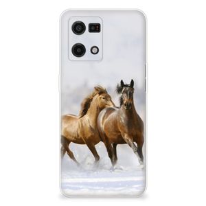 OPPO Reno7 4G TPU Hoesje Paarden