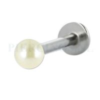 Labret 1.2 mm acryl parelmoer creme - thumbnail