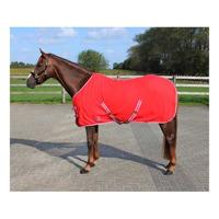 QHP Fleece Zweet Deken Felrood - 185cm