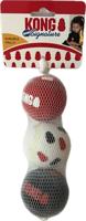 Kong Signature Sport Balls 3st - M - 6,4 x 6,4 x 6,4 cm, meerkleurig