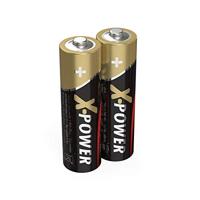 Ansmann X-Power Alkaline batterij Mignon AA LR6 Longlife alkalinebatterij voor extreem hoge stroombehoefte (2-pack), zwart, 2 stuks