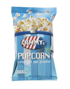 Jimmys Popcorn Jimmy's - Popcorn Zout 60 Gram 12 Stuks