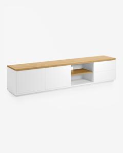 Kave Home Abilen TV meubel & entertainment center 2 lade(n) 3 schappen