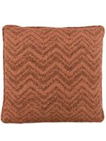 Missoni Home grand coussin Columbia à motif zig-zag - Marron