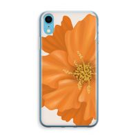 Orange Ellila flower: iPhone XR Transparant Hoesje