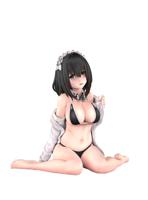 Original Character Statue Maid Black Bikini Chan 12 cm --- DAMAGED PACKAGING