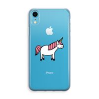 Eenhoorn: iPhone XR Transparant Hoesje