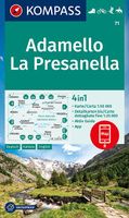 Wandelkaart 71 Adamello - La Presanella | Kompass - thumbnail