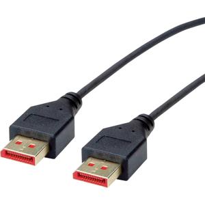 ROLINE DisplayPort Kabel, DP v1.4, M/M, DUN, zwart, 1 m