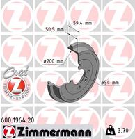 Remtrommel COAT Z ZIMMERMANN, u.a. für VW, Seat, Skoda - thumbnail