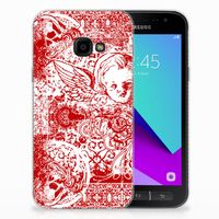 Silicone Back Case Samsung Galaxy Xcover 4 | Xcover 4s Angel Skull Rood