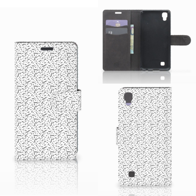 LG X Power Telefoon Hoesje Stripes Dots LG X Power Telefoon Hoesje Stripes Dots