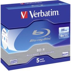 Verbatim 43715 Lees/schrijf blu-ray disc BD-R 25 GB 5 stuk(s)