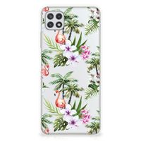 Samsung Galaxy A22 5G TPU Hoesje Flamingo Palms - thumbnail