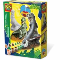 SES 01283 Gips Gieten T-rex,Meerkleurig