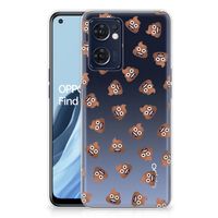 TPU bumper voor OPPO Reno 7 5G | Find X5 Lite Poep Emojis - thumbnail