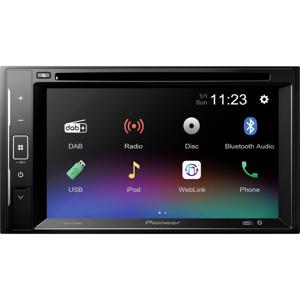 Pioneer AVH-A240DAB Autoradio met scherm dubbel DIN Aansluiting voor stuurbediening, Aansluiting voor achteruitrijcamera, Bluetooth handsfree, DAB+ tuner