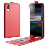 Sony Xperia L3 Verticale Flip Case met Kaarthouder - Rood