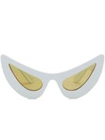 Marni lunettes de soleil à monture papillon - Blanc - thumbnail