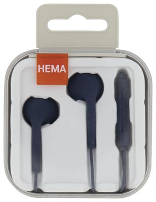 HEMA Oortelefoon Earbud Met Microfoon En Volumeregelaar Donkerblauw HEMA Oortelefoon Earbud Met Microfoon En Volumeregelaar Donkerblauw