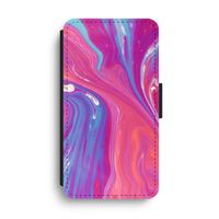 Paarse stroom: iPhone XS Max Flip Hoesje