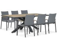 Lifestyle Brandon/Palermo 215 cm dining tuinset 7-delig - thumbnail