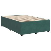 VidaXL Bedframe Fluweel Donkergroen 120x200 cm, Boxspring, Bedbodem, Slaapkamermeubel, Twijfelaar, Tweepersoonsbed