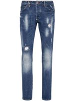 Philipp Plein mid-rise straight-leg jeans - Bleu - thumbnail